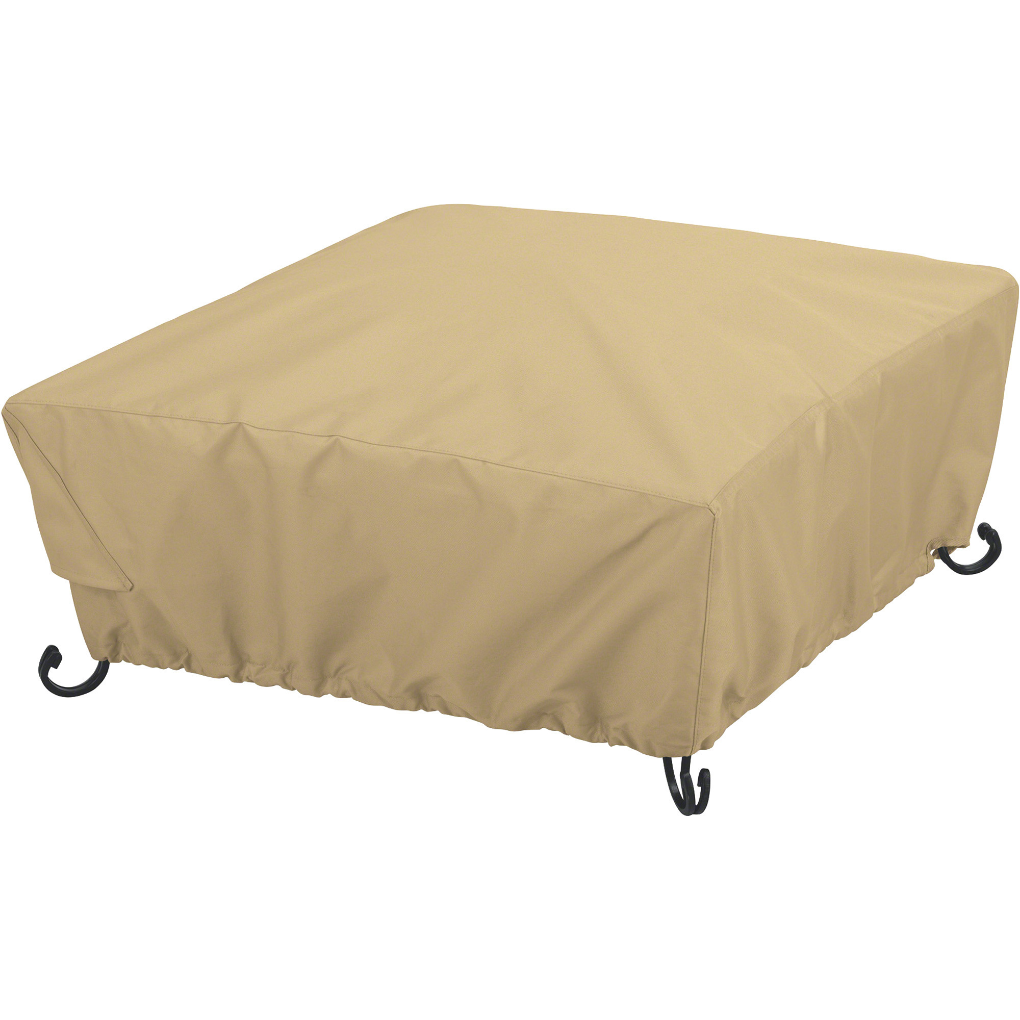 Classic Accessories Terrazzo 36in. Full Coverage Square Fire Pit Cover, Large, Fits 36in.L x 36in.W x 12in.H Square Fire Pits, Sand, Model# 59922-EC